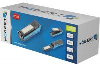 Светодиодный раскладной фонарь HOEGERT TECHNIK 400 люмен, магнит, USB HT1E407 