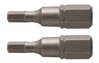 Биты HEX 3 и HEX 4, 25 мм, сталь S2, 2 шт. HOEGERT HT1S359