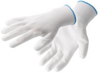 Перчатки рабочие полиуретановые, белые, размер 9 HOEGERT HT5K222