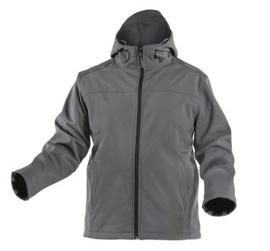 Куртка софтшелл с капюшоном, графит, L (комплект с брюками ELDE) HOEGERT INN HT5K254-L ― HOEGERT