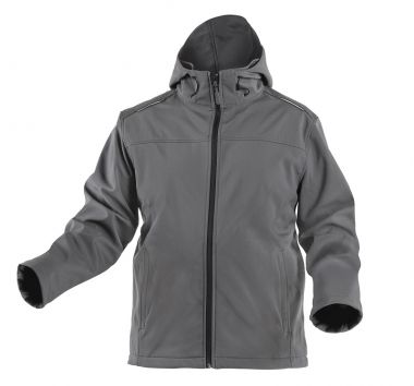 Куртка софтшелл с капюшоном, графит, XL (комплект с брюками ELDE) HOEGERT INN HT5K254-XL ― HOEGERT