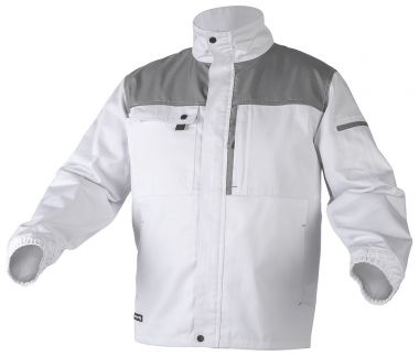 Рабочая куртка белая размер XL HOEGERT SALM HT5K361-XL ― HOEGERT