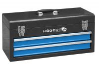 Ящик металлический инструментальный, 2 выдвижные секции HOEGERT HT7G074