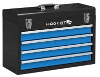 Ящик металлический инструментальный, 4 выдвижные секции HOEGERT HT7G075