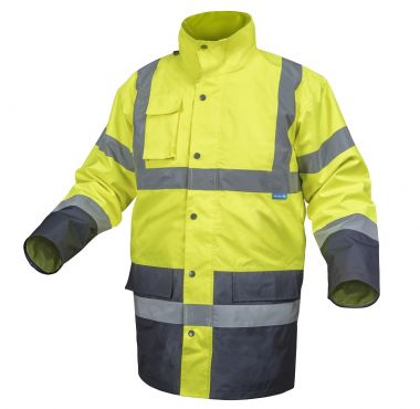 Куртка утепленная, светоотражающая 3 в 1, размер S (желтая) HOEGERT HT5K240-S ― HOEGERT