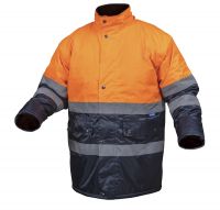 Куртка утепленная, светоотражающая, размер S (оранжевая) HOEGERT HT5K237-S