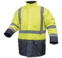 Куртка утепленная, светоотражающая, размер 2XL (желтая) HOEGERT HT5K238 -2XL