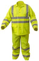 Костюм-дождевик светоотражающий, размер L (желтый) HOEGERT HT5K261-L