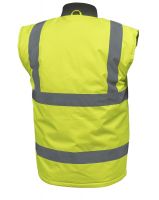 Куртка утепленная, светоотражающая  3 в 1, размер 2XL  (желтая) HOEGERT HT5K240-2XL