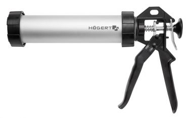 Пистолет для герметика с алюминиевой тубой, 300 мл HOEGERT HT4R405 ― HOEGERT